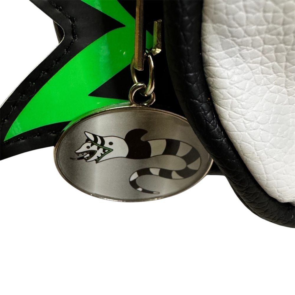 Beetlejuice It's Show Time  10.5  Backpack Black and White Green Accents NWT - Picture 3 of 10